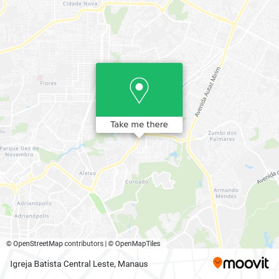 Igreja Batista Central Leste map