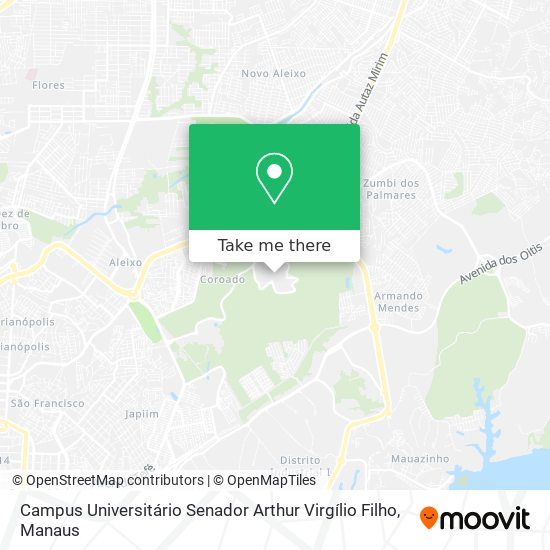 Campus Universitário Senador Arthur Virgílio Filho map