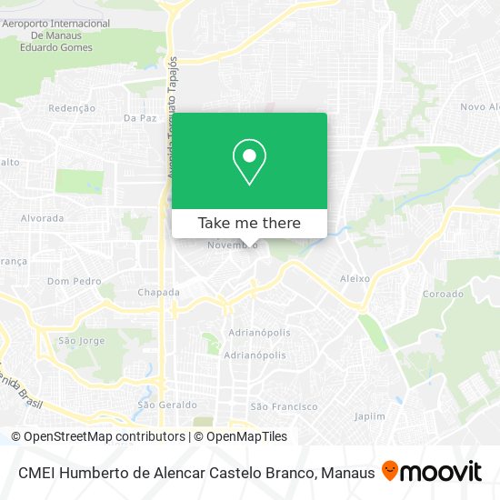 Mapa CMEI Humberto de Alencar Castelo Branco