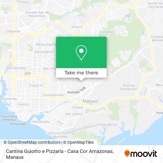 Cantina Guiotto e Pizzaria - Casa Cor Amazonas map