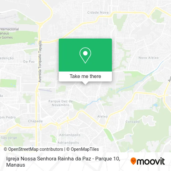 Mapa Igreja Nossa Senhora Rainha da Paz - Parque 10