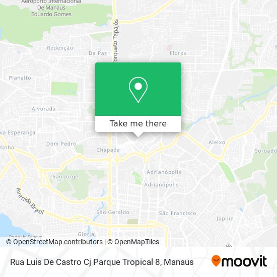 Rua Luis De Castro Cj Parque Tropical 8 map