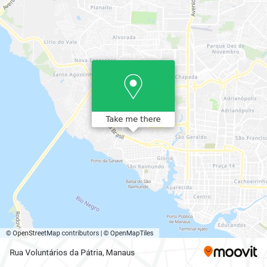 Rua Voluntários da Pátria map