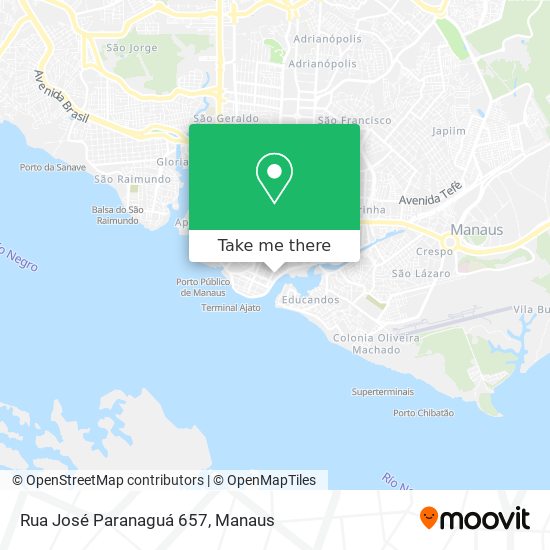 Rua José Paranaguá 657 map
