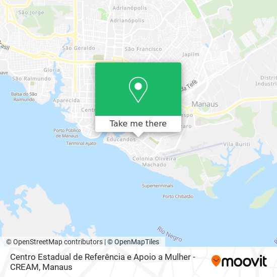 Centro Estadual de Referência e Apoio a Mulher - CREAM map