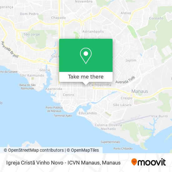 Igreja Cristã Vinho Novo - ICVN Manaus map