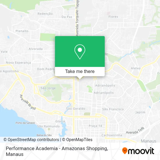 Performance Academia - Amazonas Shopping map