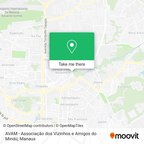 AVAM - Associação dos Vizinhos e Amigos do Mindú map