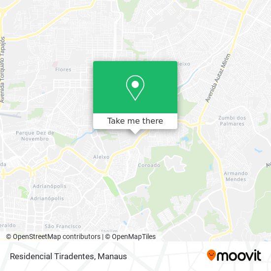 Residencial Tiradentes map