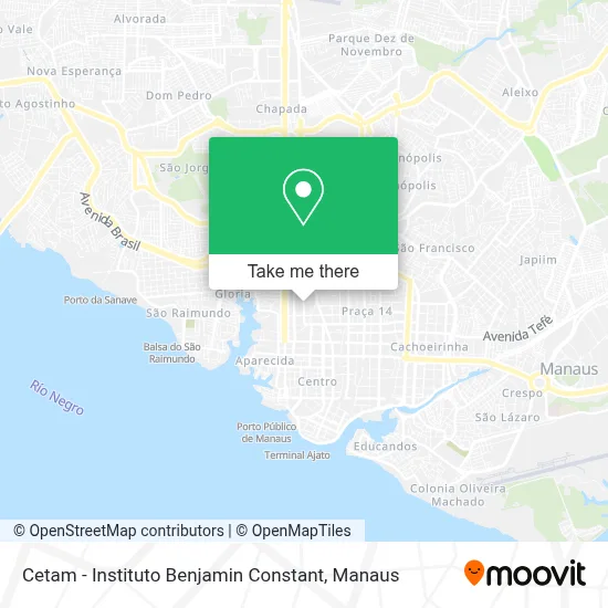 Cetam - Instituto Benjamin Constant map