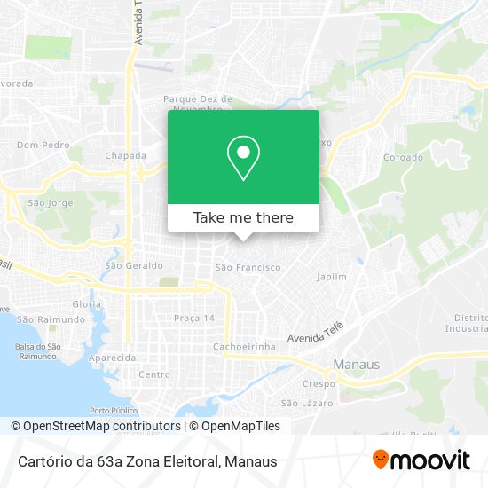 Cartório da 63a Zona Eleitoral map
