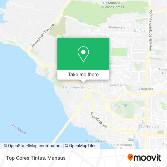 Top Cores Tintas map
