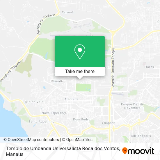 Templo de Umbanda Universalista Rosa dos Ventos map