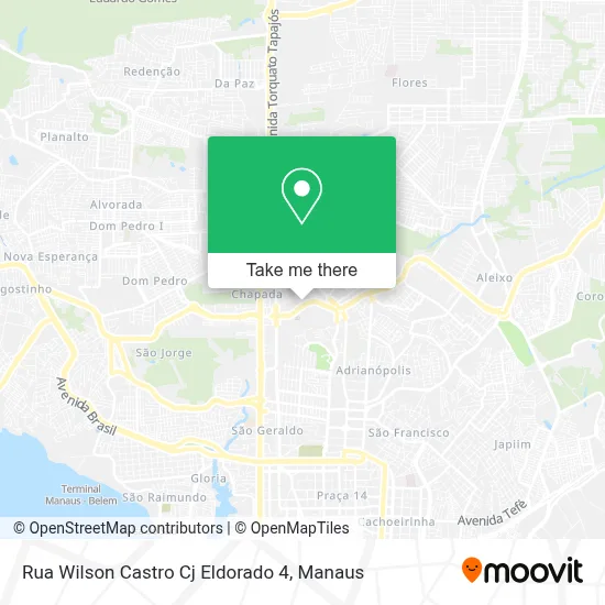 Rua Wilson Castro Cj Eldorado 4 map