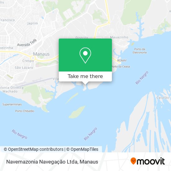 Mapa Navemazonia Navegação Ltda