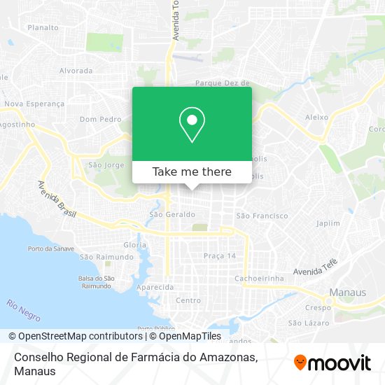 Conselho Regional de Farmácia do Amazonas map