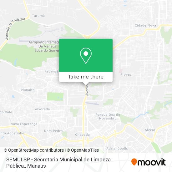 SEMULSP - Secretaria Municipal de Limpeza Pública. map