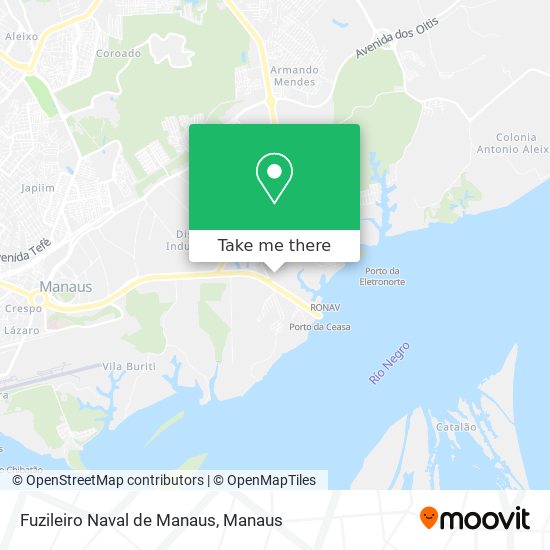 Mapa Fuzileiro Naval de Manaus