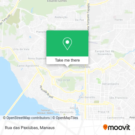 Rua das Paxiúbas map
