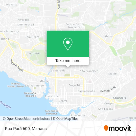 Rua Pará 600 map
