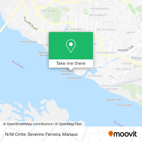 N/M Cmte. Severino Ferreira map
