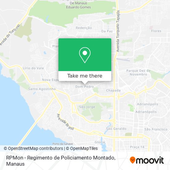 RPMon - Regimento de Policiamento Montado map