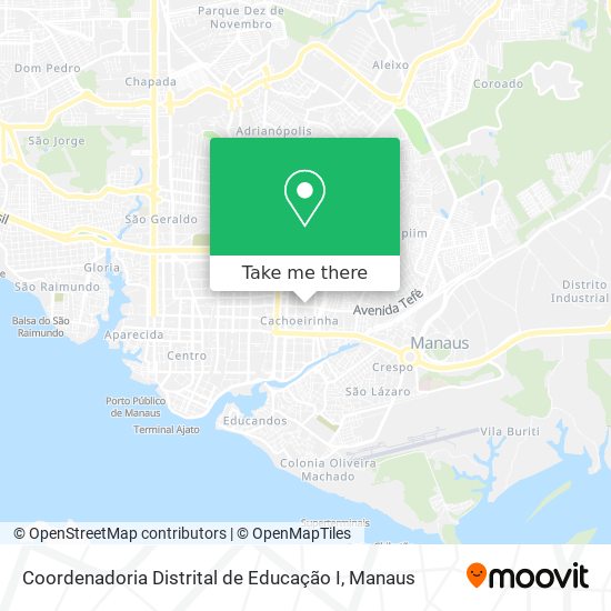 Coordenadoria Distrital de Educação I map