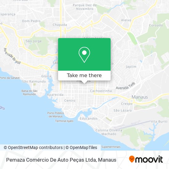 Pemaza Comércio De Auto Peças Ltda map