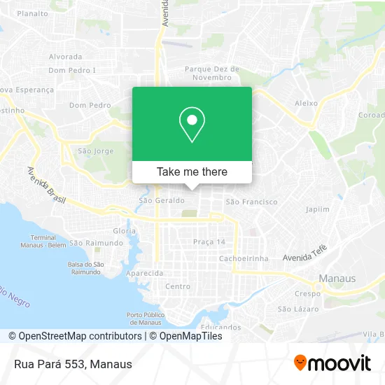 Rua Pará 553 map