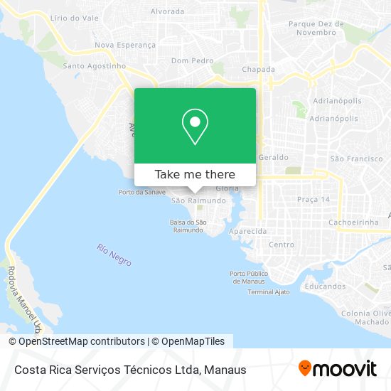 Mapa Costa Rica Serviços Técnicos Ltda