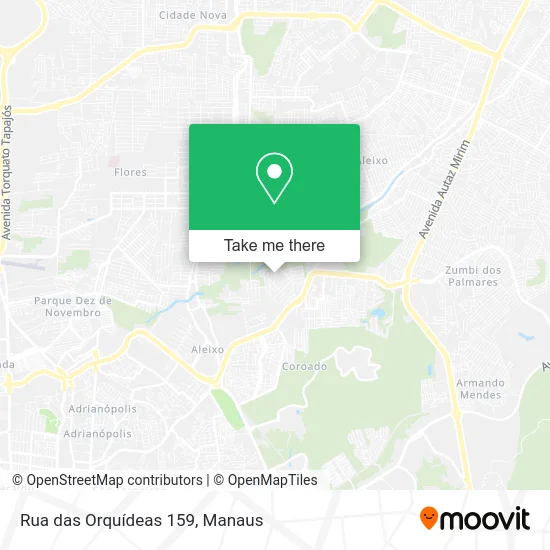Rua das Orquídeas 159 map