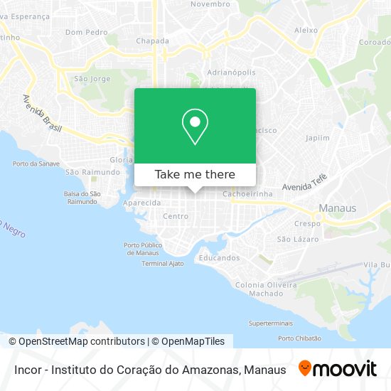 Incor - Instituto do Coração do Amazonas map