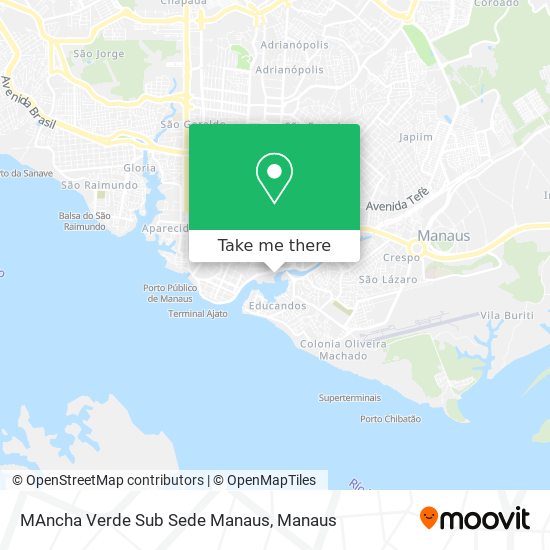 MAncha Verde Sub Sede Manaus map