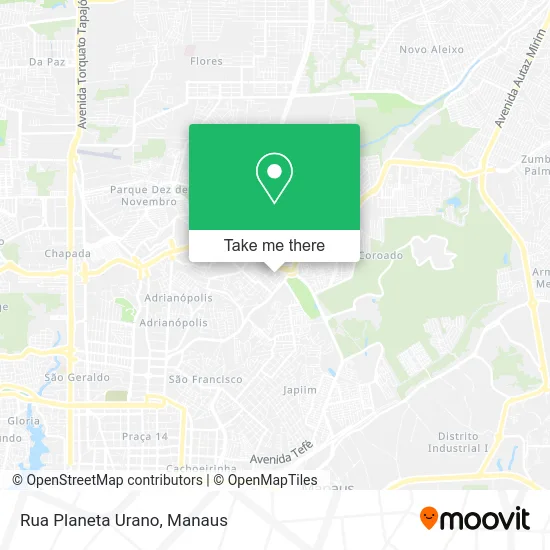 Rua Planeta Urano map