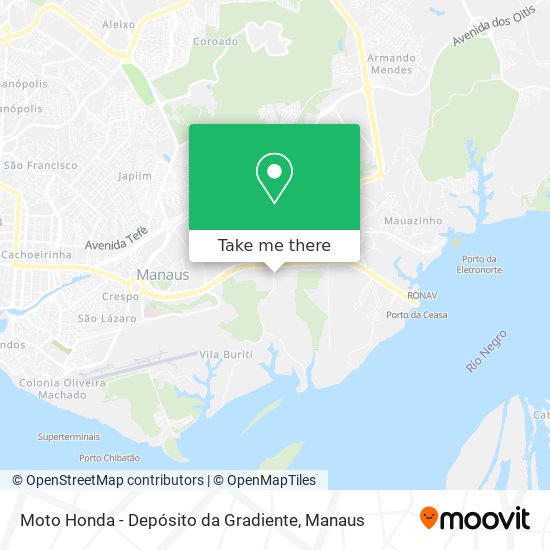 Moto Honda - Depósito da Gradiente map