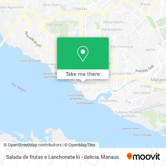 Salada de frutas e Lanchonete  ki - delícia map