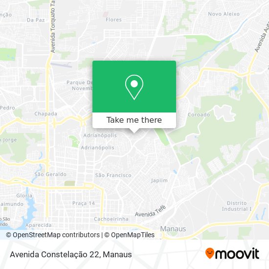 Avenida Constelação 22 map