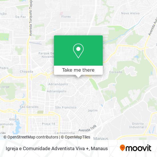 Igreja e Comunidade Adventista Viva + map