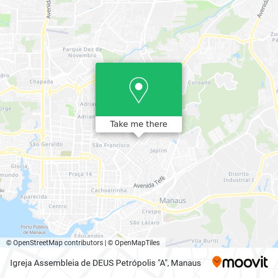 Igreja Assembleia de DEUS Petrópolis "A" map