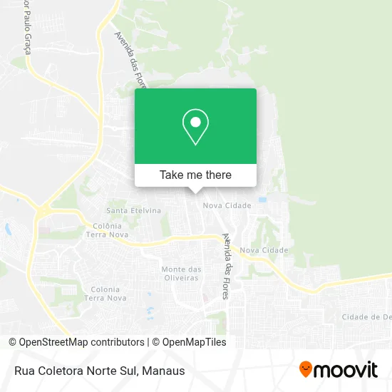 Rua Coletora Norte Sul map