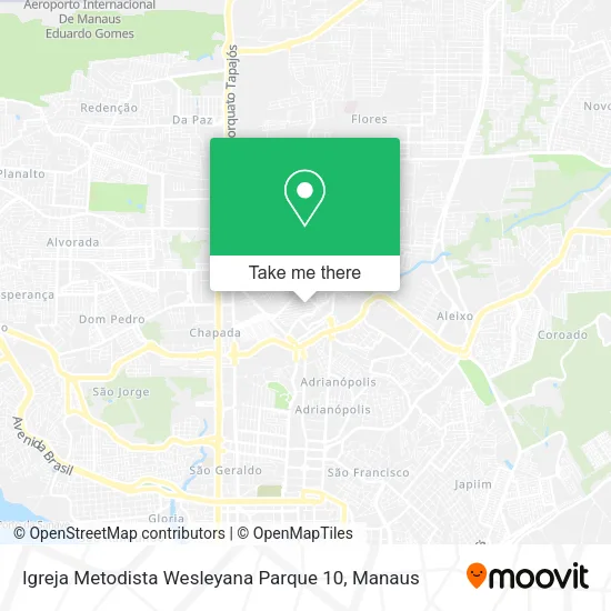 Igreja Metodista Wesleyana Parque 10 map
