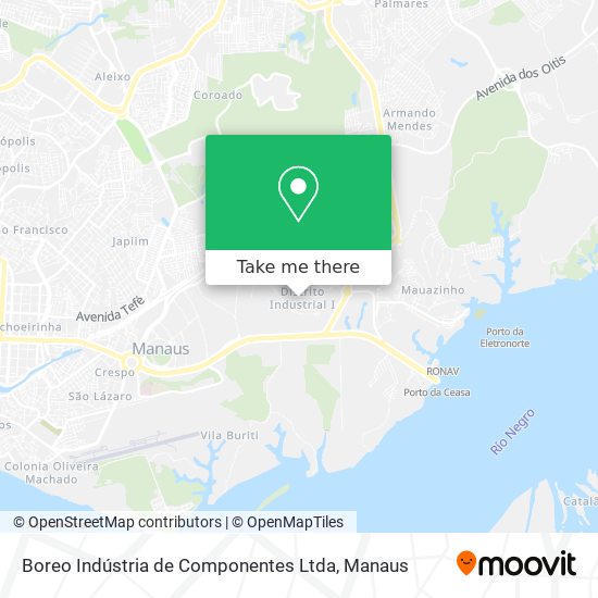 Boreo Indústria de Componentes Ltda map