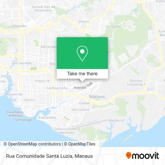 Rua Comunidade Santa Luzia map