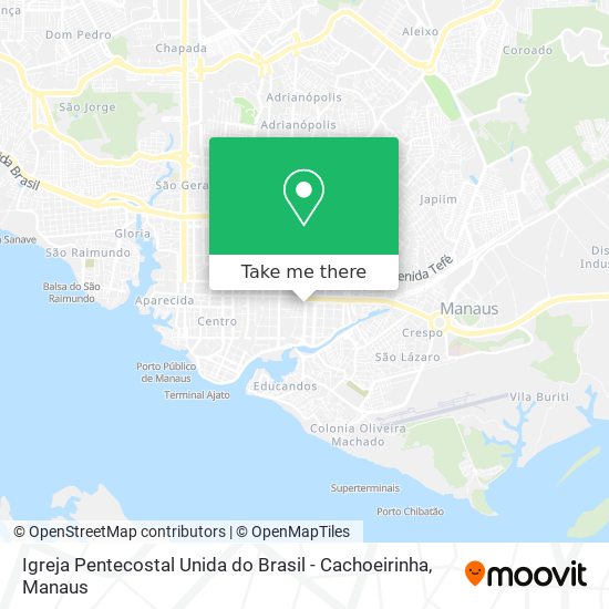 Mapa Igreja Pentecostal Unida do Brasil - Cachoeirinha