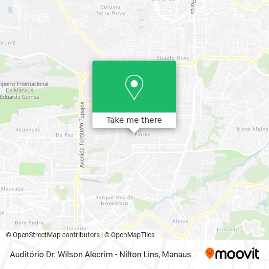 Auditório Dr. Wilson Alecrim - Nilton Lins map