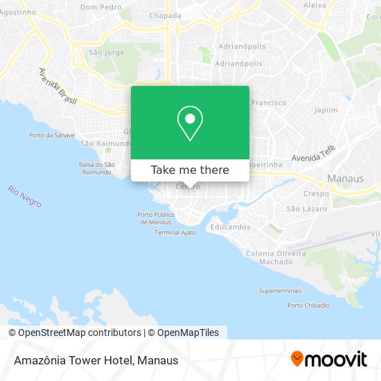 Amazônia Tower Hotel map