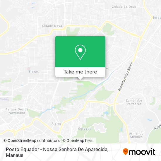 Posto Equador - Nossa Senhora De Aparecida map