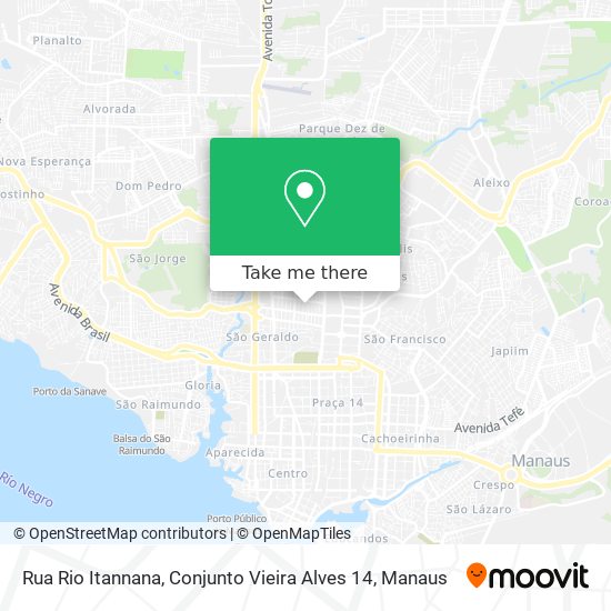 Rua Rio Itannana, Conjunto Vieira Alves 14 map