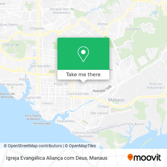 Igreja Evangélica Aliança com Deus map