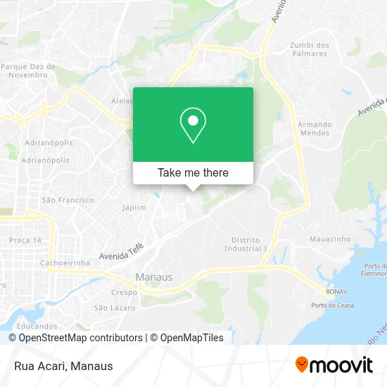 Rua Acari map
